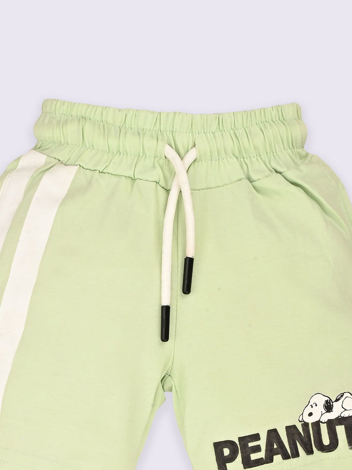 Happy Faces Boys Peanuts Printed Cotton Shorts