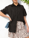 DressBerry Roll-Up Sleeves Oversized Shirt