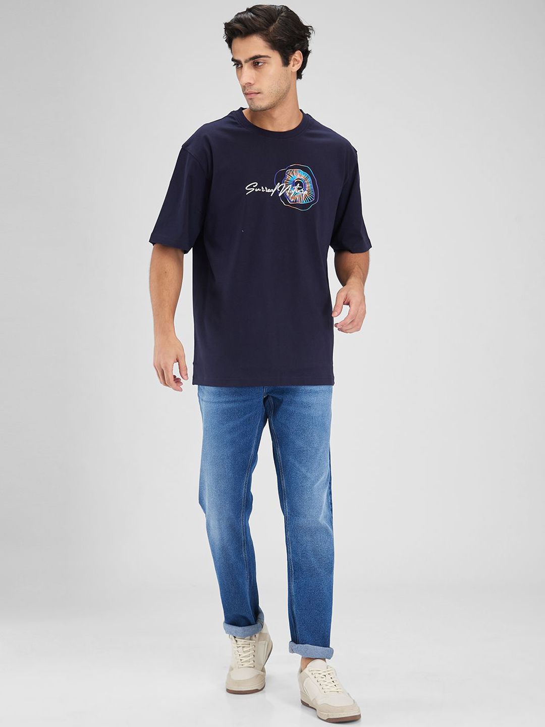 Lelaki Spykar Santai Fit Light Fade Jeans Regangan