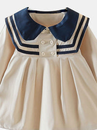 YK Girls Peter Pan Fit & Flare Dress