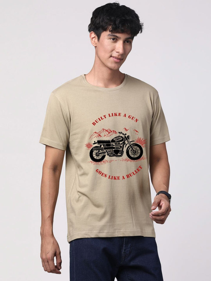 ADRO Men Graphic Printed Round Neck Cotton T-shirt