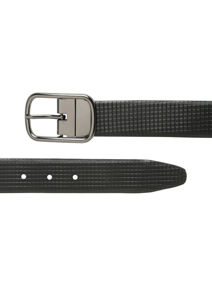 Teakwood Leathers Men Textured Leather Reversible Formal Belt