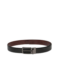 Teakwood Leathers Men Textured Leather Reversible Formal Belt
