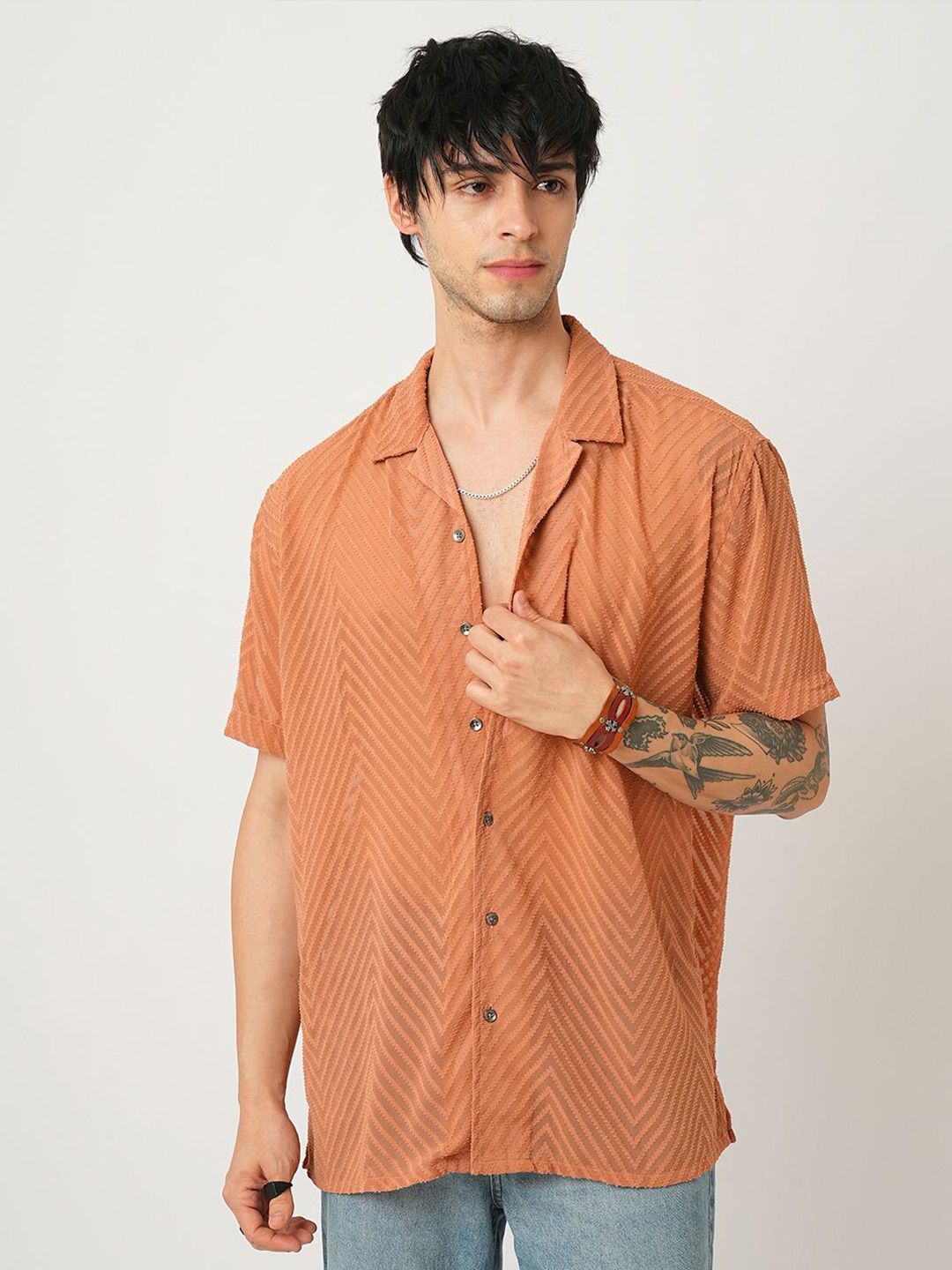 VASTRADO Men Classic Opaque Casual Shirt