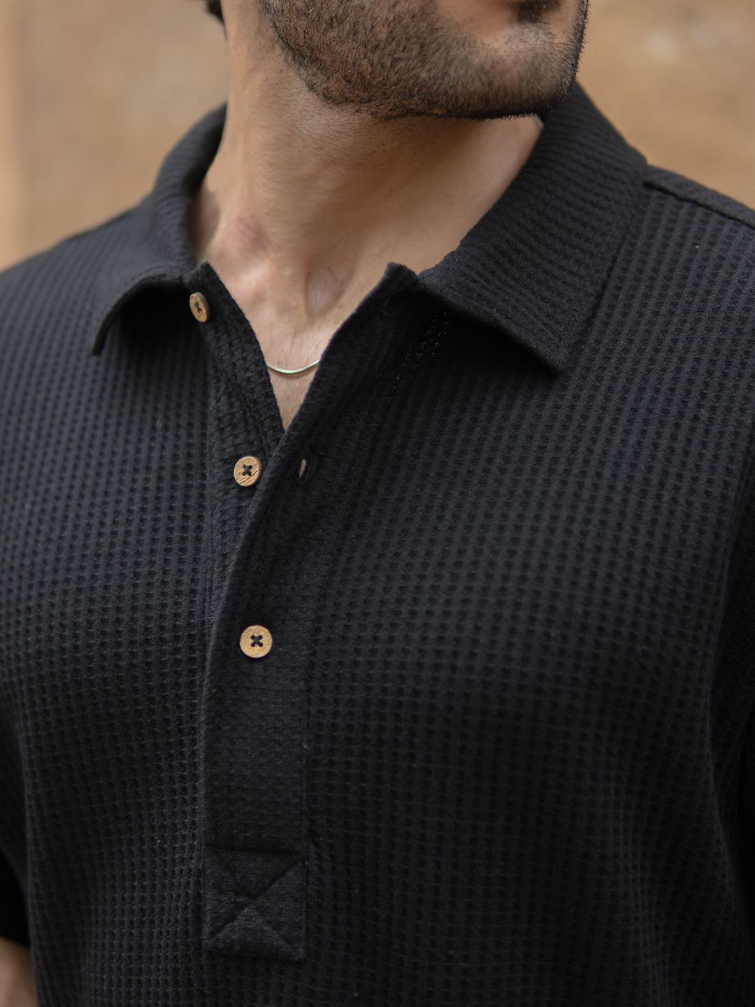 Powerlook Men Textured Spread Collar Casual Shirt