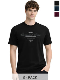 ADRO Men Typography 3 Printed T-shirt