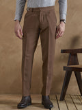 DENNISON Men Relaxed Mid-Rise Easy Wash Pleated Trousers