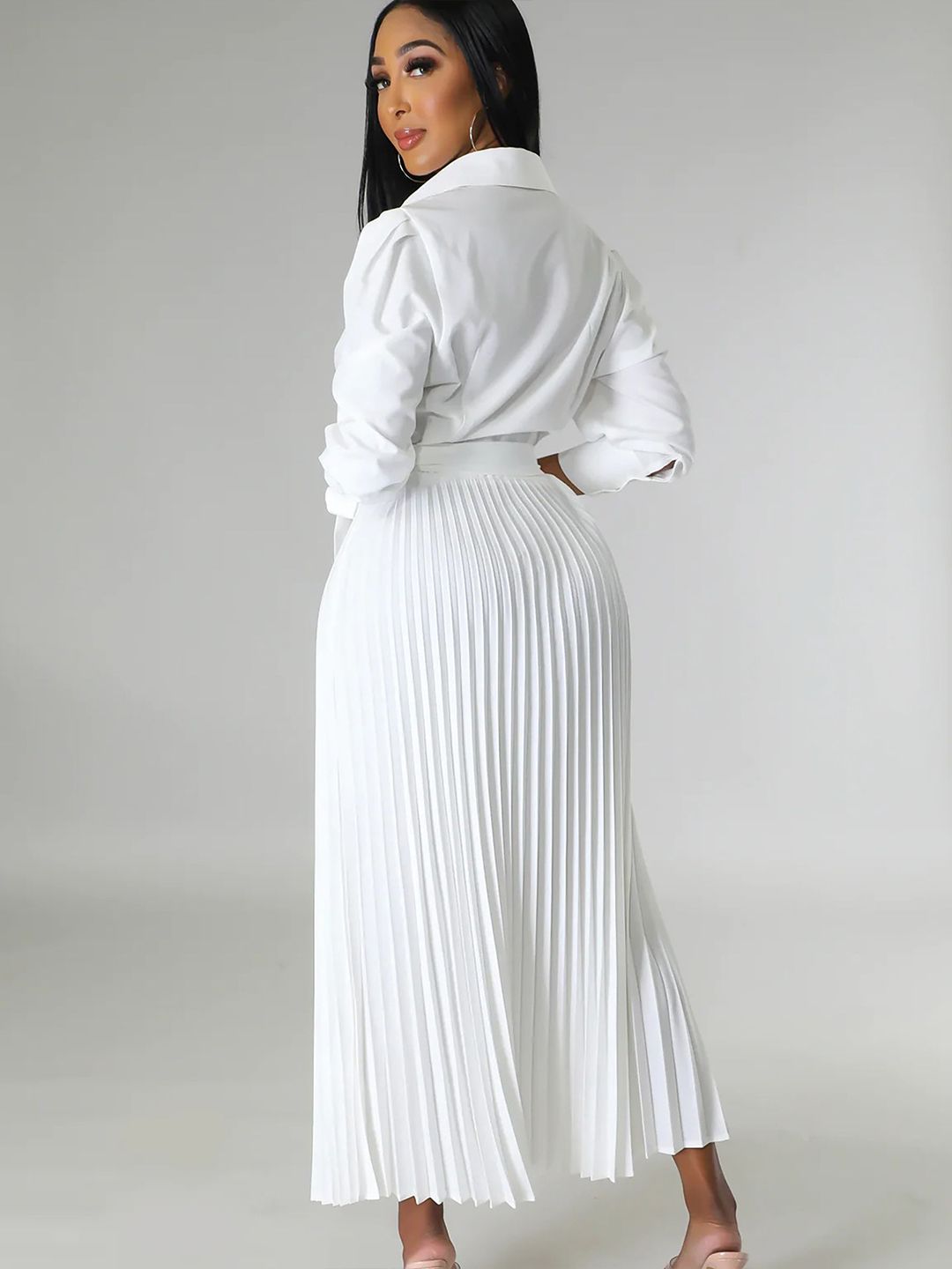 all about you Women Solid Striped Tie-Ups Wrap Dress