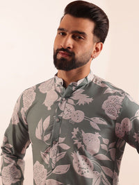 Anouk Men Floral Printed Regular Kurta with Pyjamas