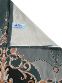 Myntra Elegant Homes Green Floral 300 TC Cadar dengan 2 Sarung Bantal