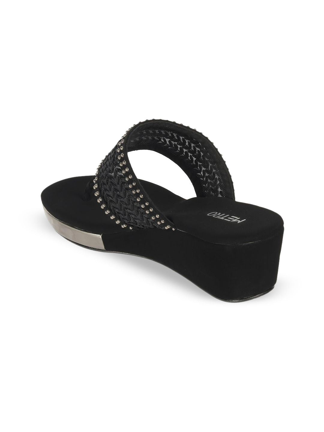 Metro Embellished Platform Pumps