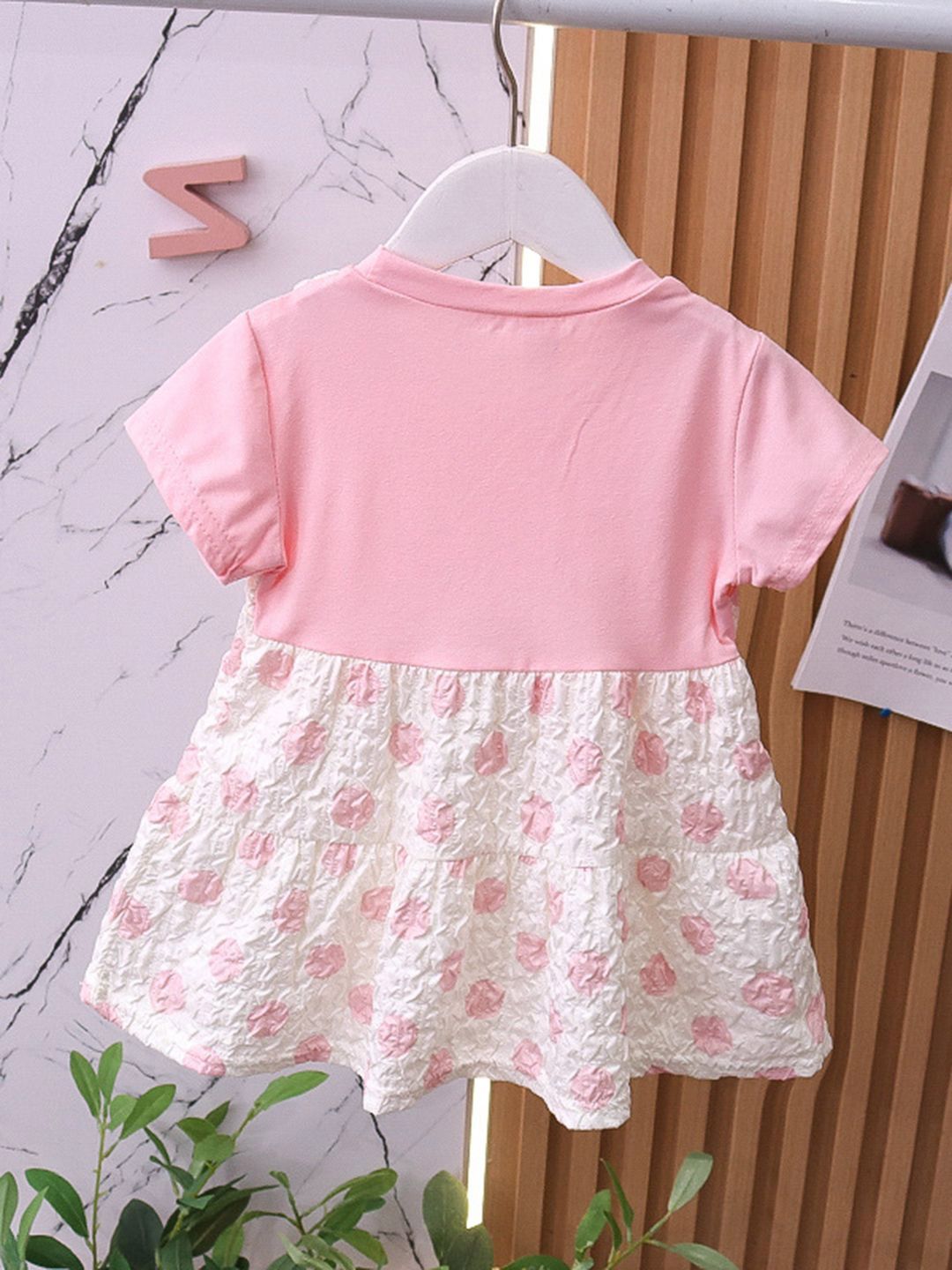 YK Girls Printed Cotton A-Line Dress