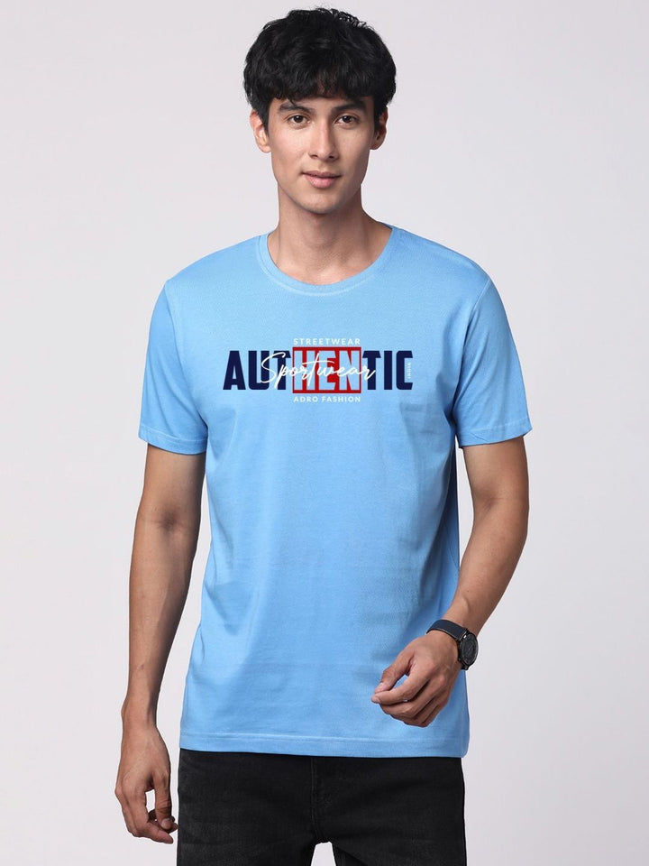 ADRO Men Graphic Printed Round Neck Cotton T-shirt
