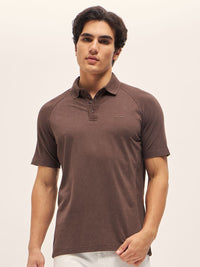 THE BEAR HOUSE Men Solid Regular Fit Polo Collar T-Shirt