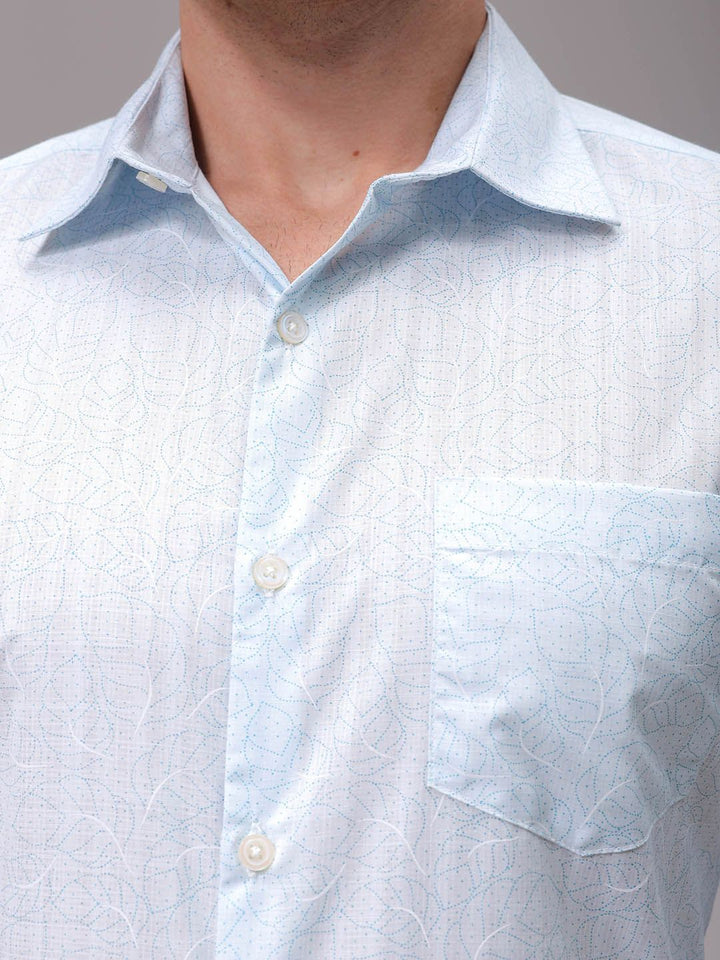 The Indian Garage Co. X Luxe Men Slim Fit Opaque Printed Formal Shirt