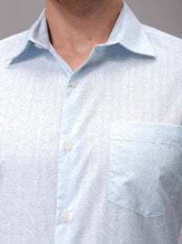 The Indian Garage Co. X Luxe Men Slim Fit Opaque Printed Formal Shirt