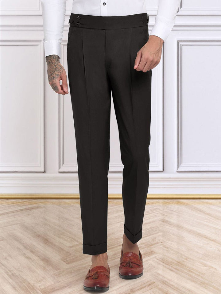 Seluar Gurkha Slim Fit Coklat Gelap KLOTTHE Lelaki