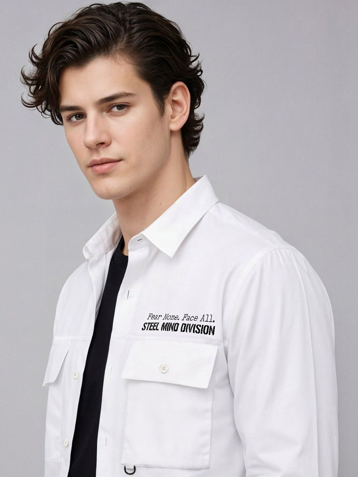 ADRO Classic Printed Cotton Twill Cargo Baju Kasual