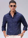 The Indian Garage Co Men Regular Fit Dobby Textured Resortwear Shirt