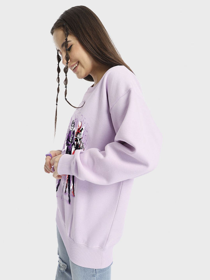 Bewakoof Women Printed Pullover Sweatshirt
