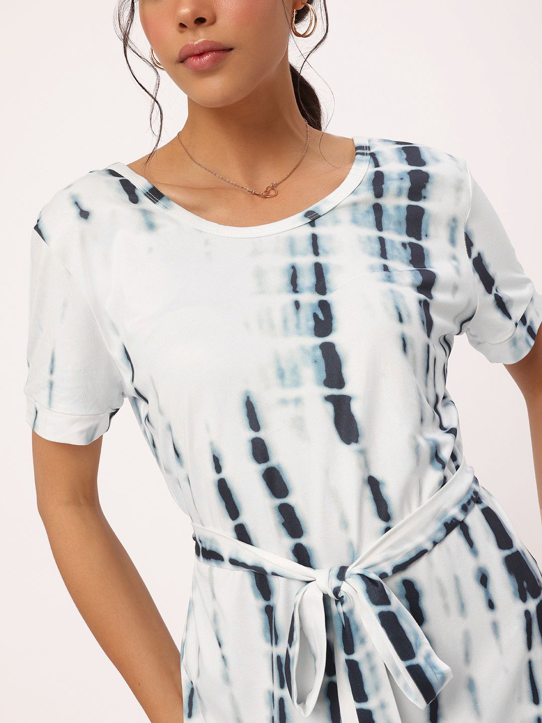 DressBerry Tie & Dye Illusion Printed Sheath Dress
