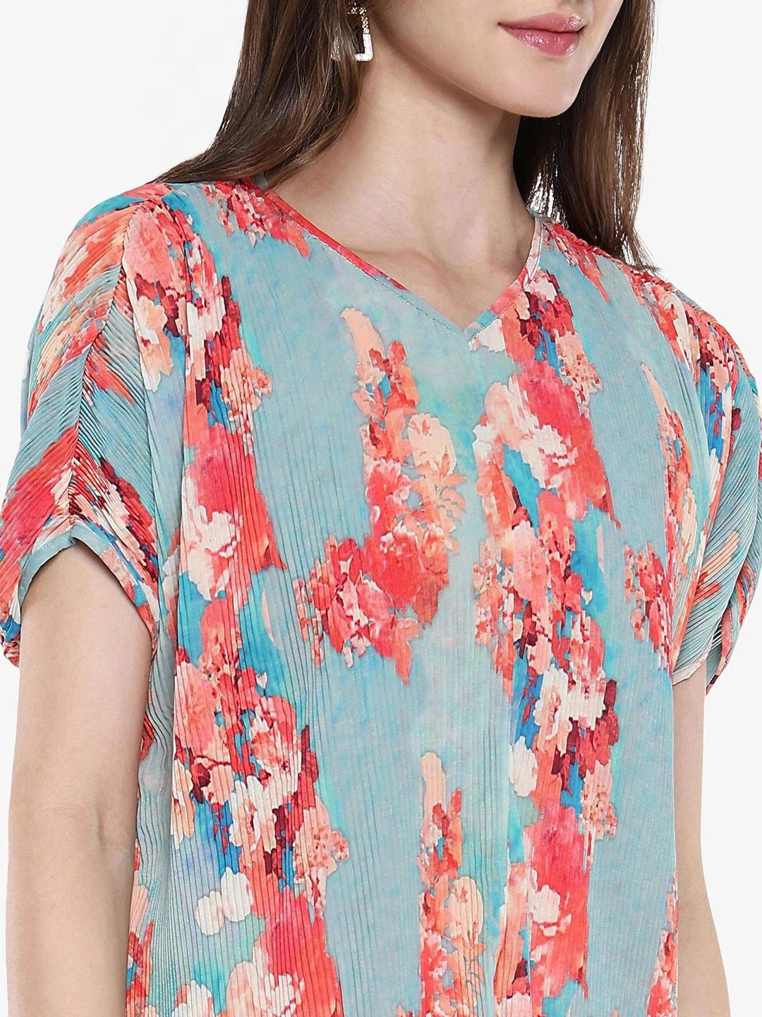 RAREISM Women Floral Printed A-Line Mini Dress