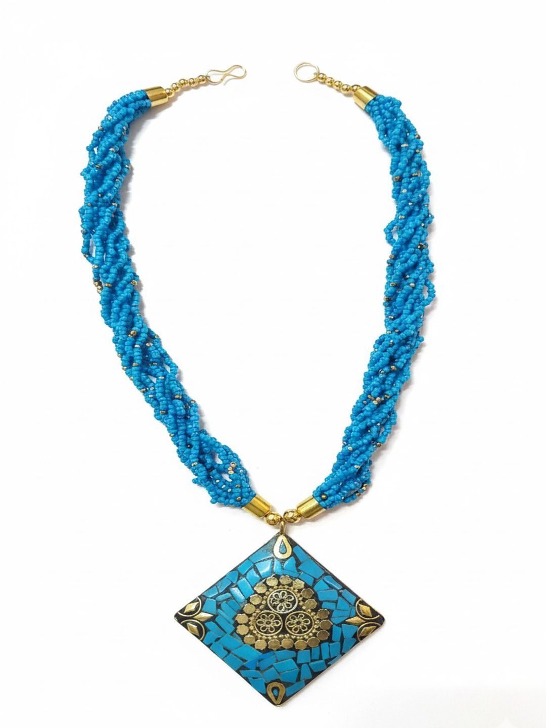 PANASH Kalung Bohemian Tiruan Bersalut Emas