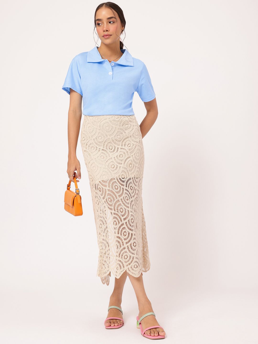 DressBerry Edgy Kawaii Polo Neck T-shirt