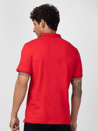 SPYKAR Men Printed Polo Collar Slim Fit T-shirt