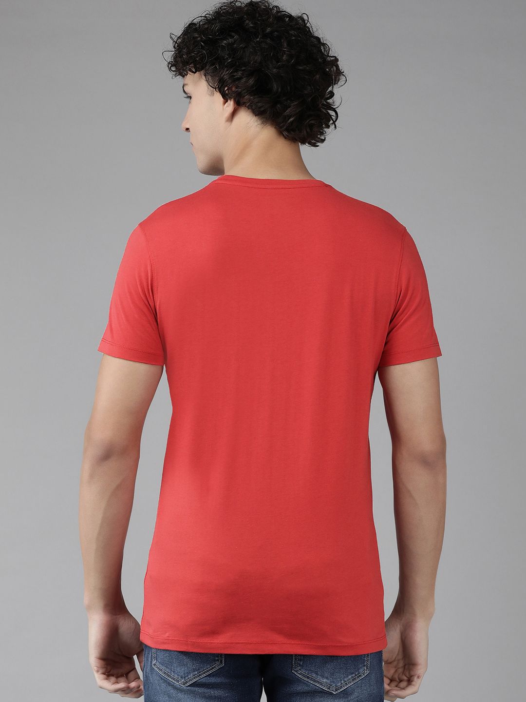 SPYKAR Men Varsity Printed Slim Fit Round Neck T-shirt