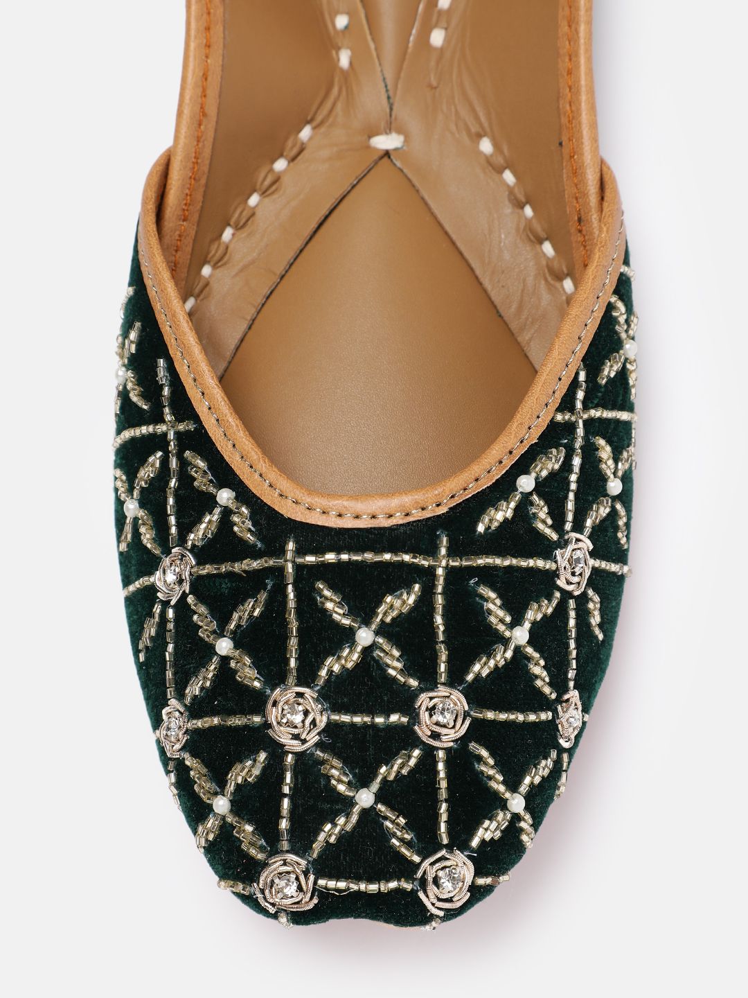 House of Pataudi Women Ethnic Embellished Mojaris