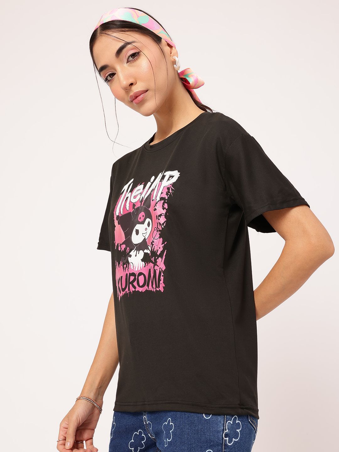 DressBerry Kawaii Rebel Printed T-shirt