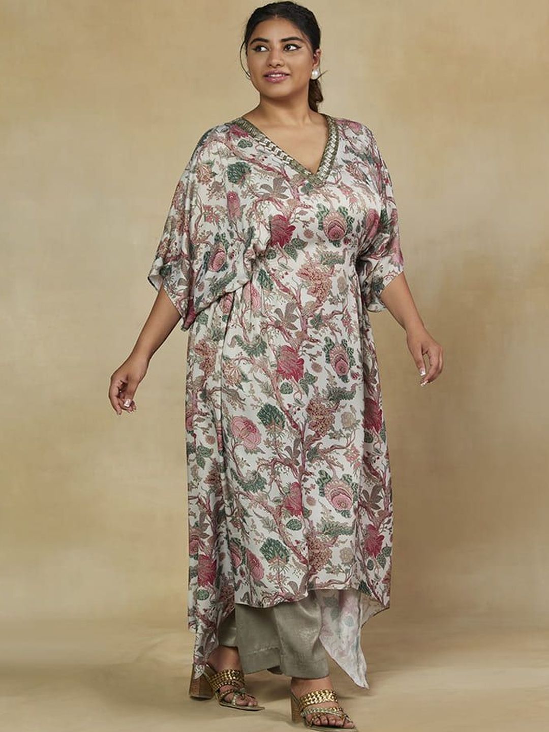 Mamicha Printed Kaftan & Trousers Co-Ords Set