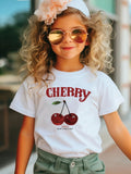 YK Girls High Neck Raw Edge T-shirt