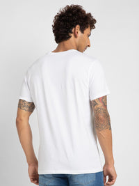 Spykar Men Typography Dicetak T-Shirt Kapas Slim Fit