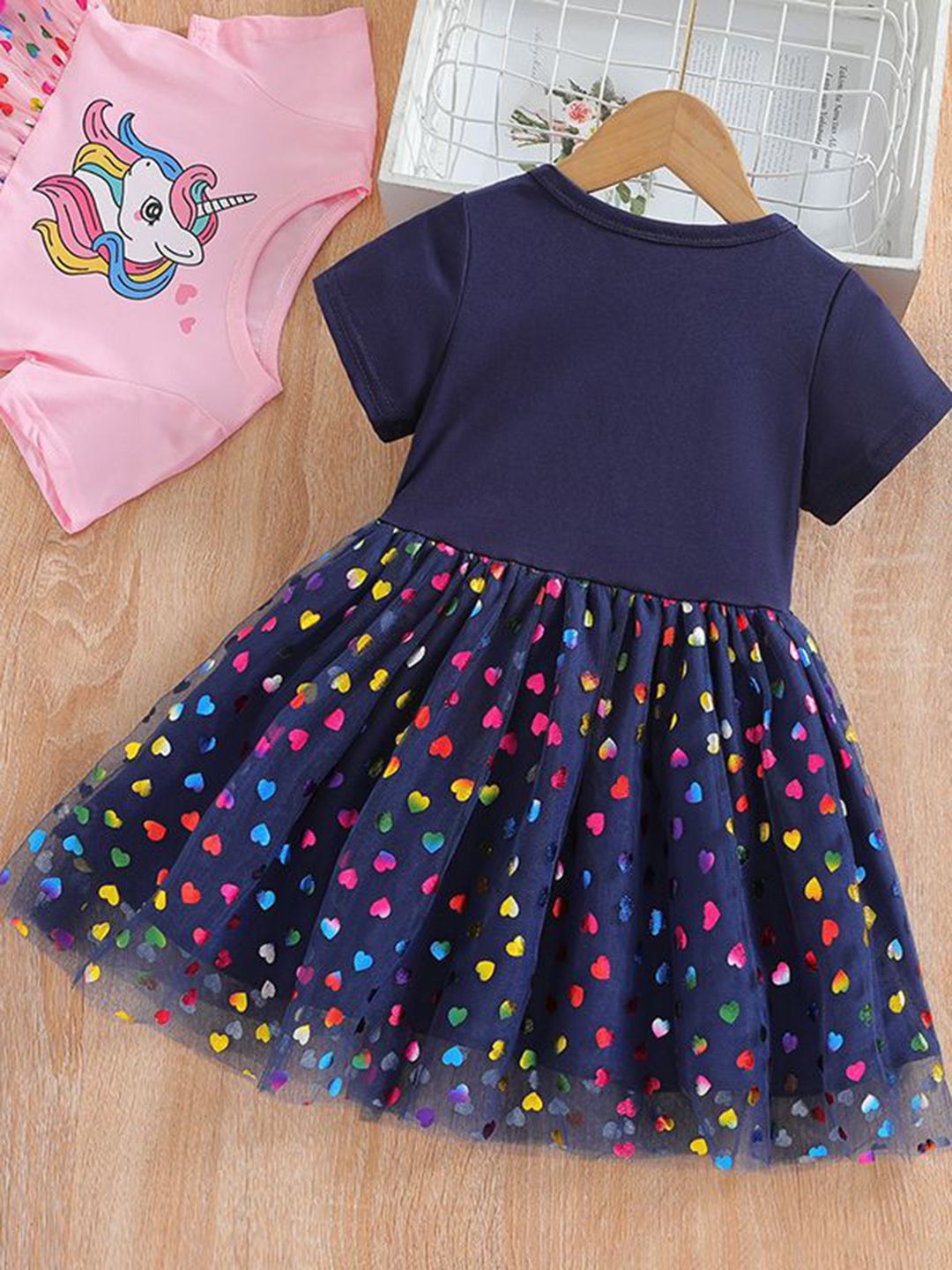YK Print Fit & Flare Dress