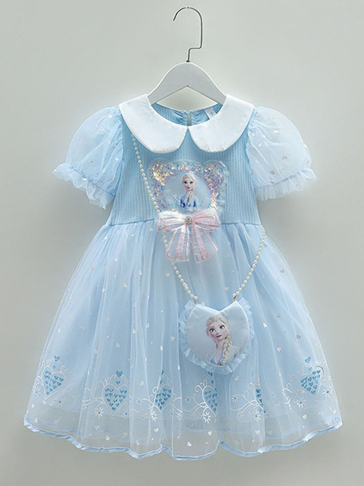 YK Kids Embellished Fit & Flare Barbie Dress