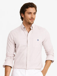 RARE RABBIT Men Comfort Spread Collar Solid Cotton Formal Shirt