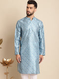 Anouk Ethnic Motifs Woven Design Thread Work Jacquard Silk Kurta