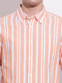 Being Human Men Classic Slim Fit Opaque Striped Casual Shirt
