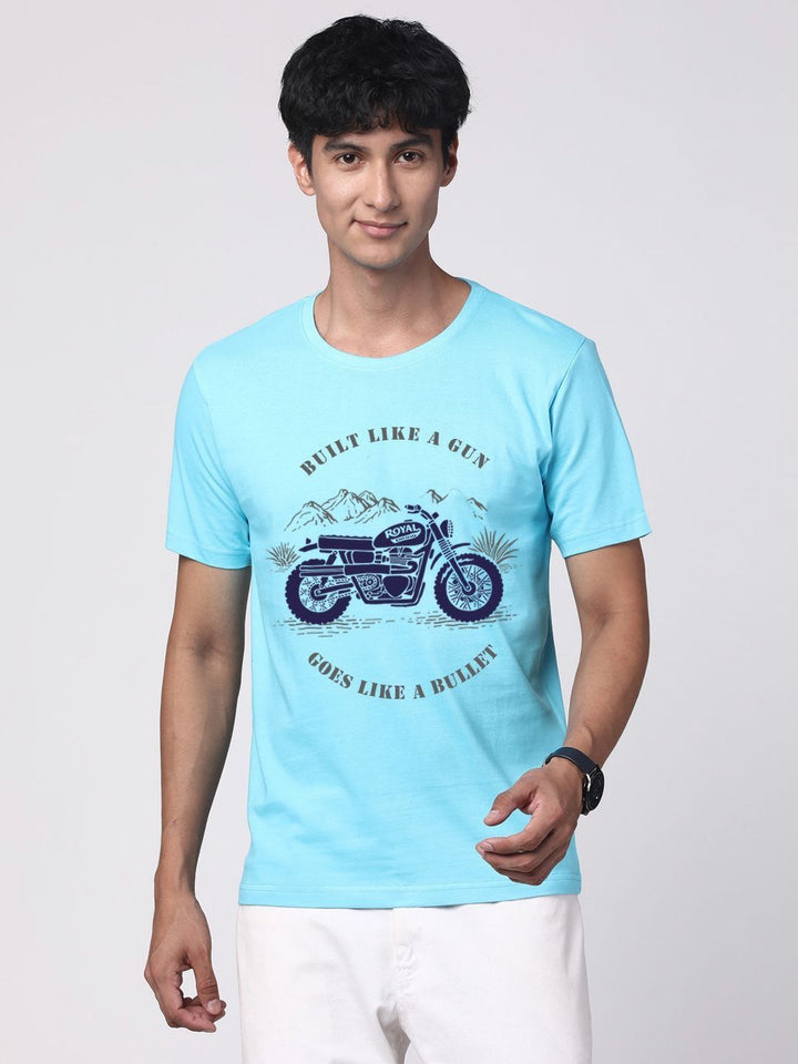 ADRO Men Graphic Printed Round Neck Cotton T-shirt