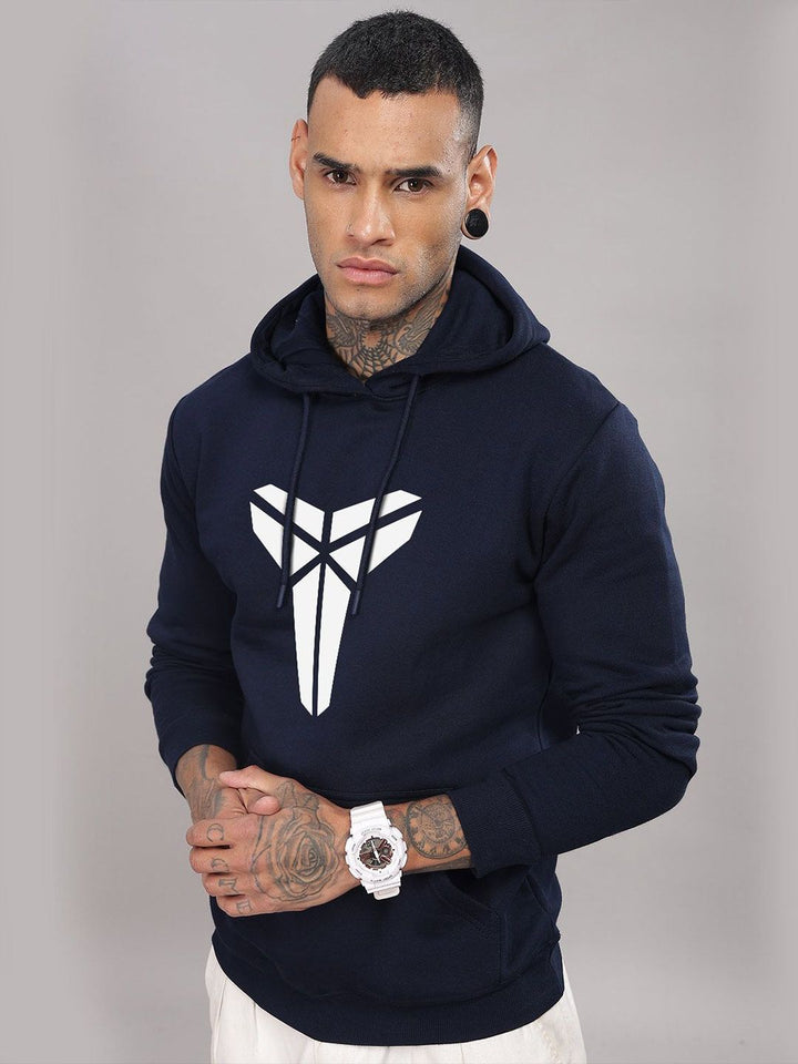 ADRO Men Printed Hooded Sweatshirt