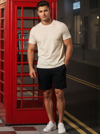 ADRO Round Neck Skin-Friendly Regular Fit Casual T-shirt