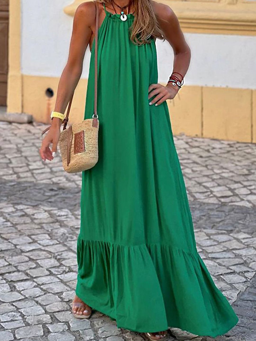all about you Round Neck Maxi Dress