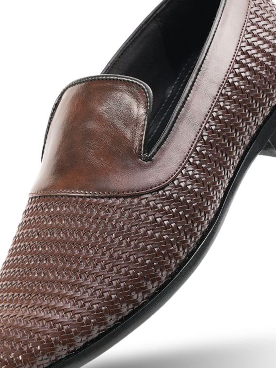 MONKSTORY Men Leather Formal Slip-On Loafers