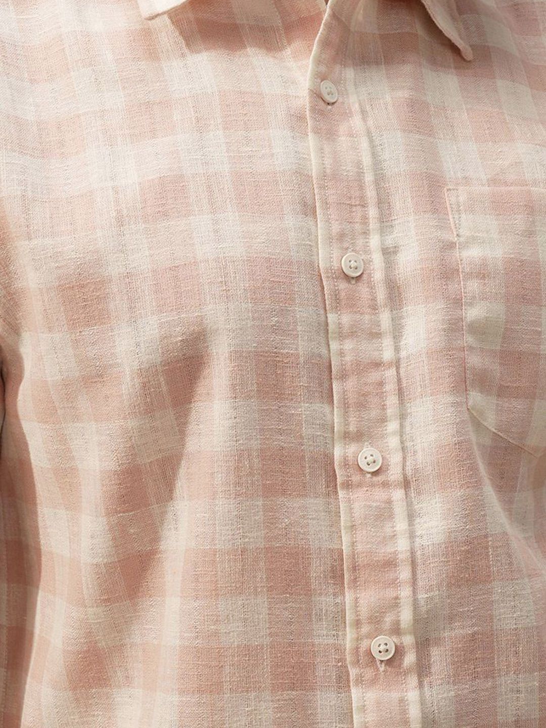 HIGHLANDER Men Checked Spread Collar Casual Shirt