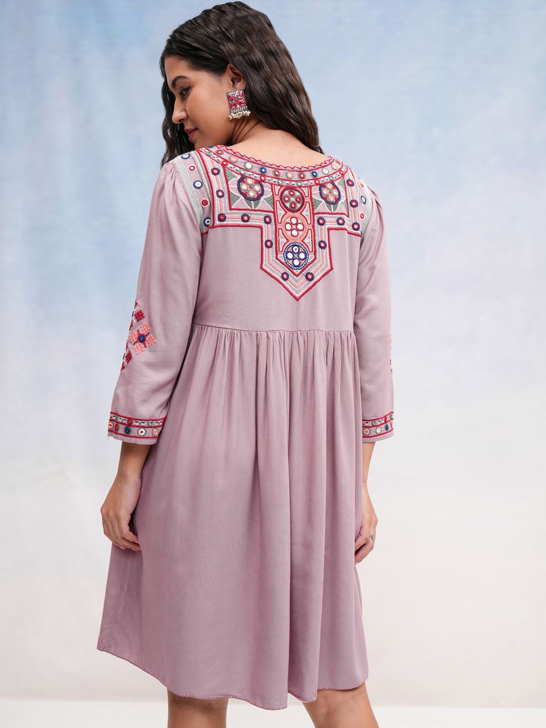 Vishudh Women's A-Line Mini Dress