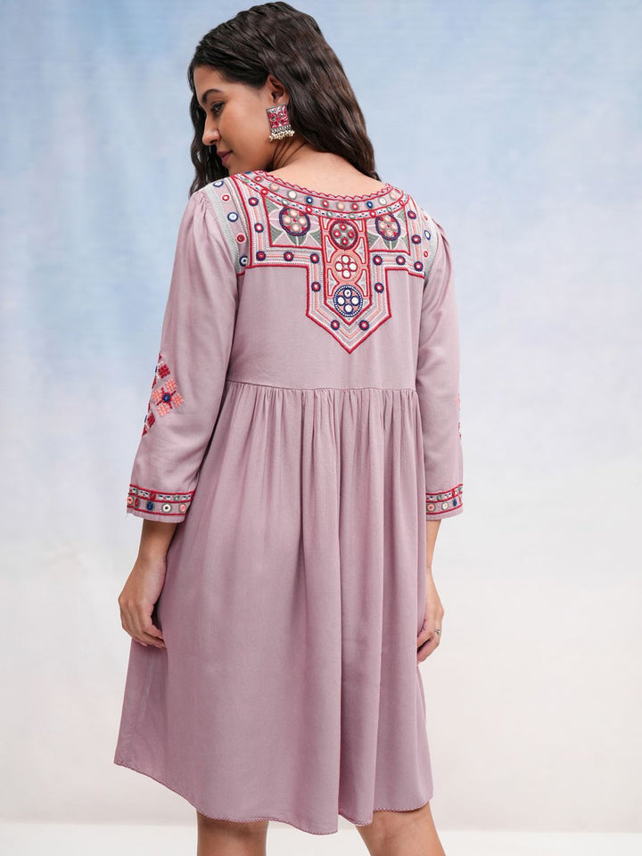 Vishudh Women's A-Line Mini Dress