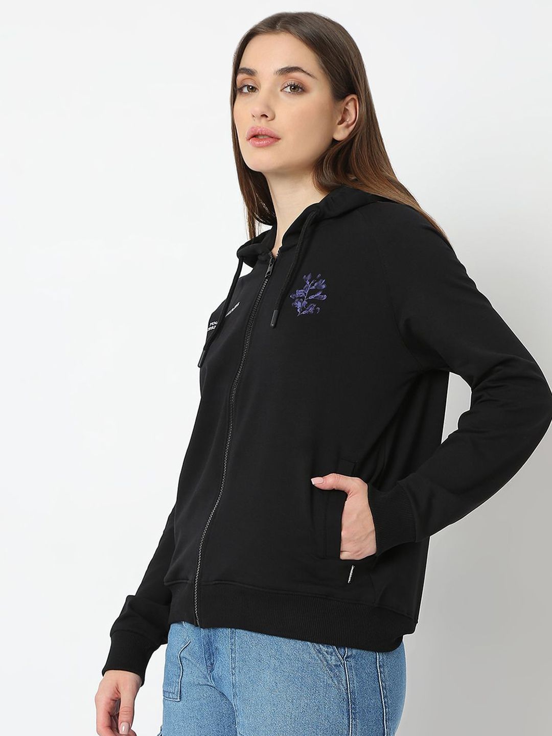 SPYKAR Women Hooded Sweatshirt