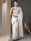 KALINI Floral Embroidered Silk Cotton Saree